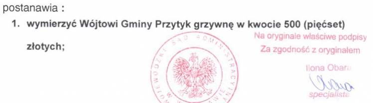 Z wniosku Szulc-Efekt - Wójt Gminy Przytyk został ukarany grzywną za nieudzielenie informacji publicznej, wtedy w 2013 r. Gminy nie rozumiały czym jest informacja publiczna, od 2016 r. jest o niebo lepiej (więcej....) 